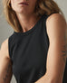 Women's Muscle Tee Dress - Super Black